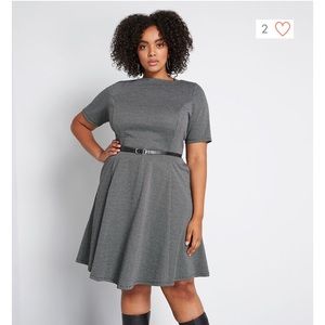 ModCloth Retro Reflections Fit and Flare Dress